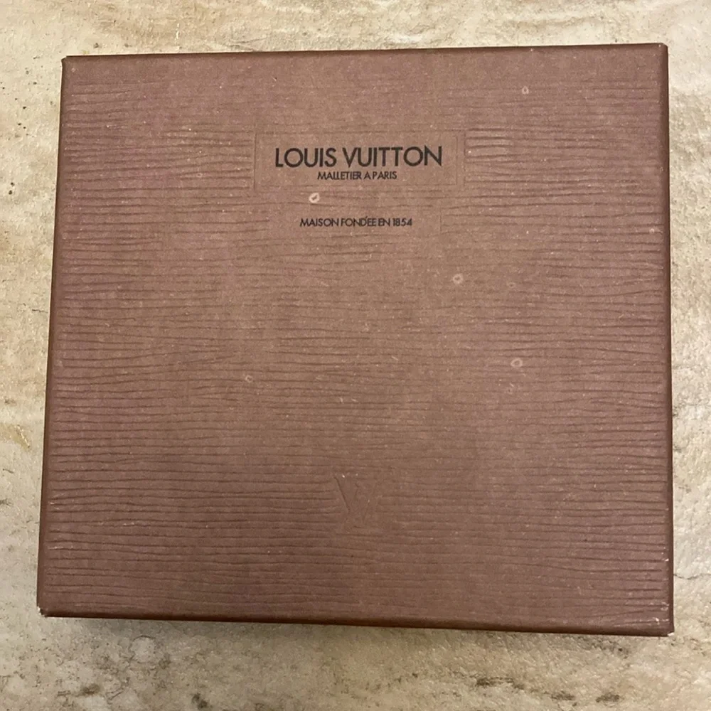 Louis Vuitton box 5 L x 5 H x 1.25 W approximately